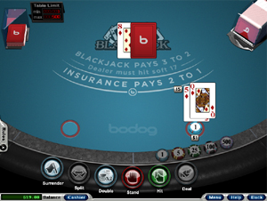 Play Instant Blackjack now - no download, no registration!